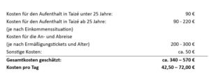 Kosten Taize